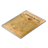 Vitruvian Mann durch Leonardo da Vinci Notizblock (Linke Seite)