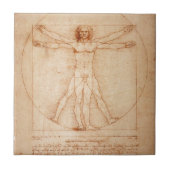 Vitruvian Mann Fliese (Vorderseite)