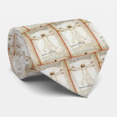 Vitruvian Mann-Krawatte Krawatte (Gerollt)