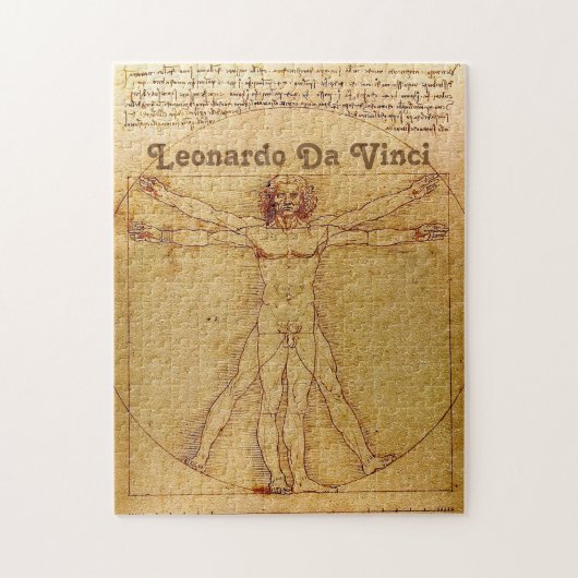 Vitruvian Mann-LEONARDO Da Vinci Puzzle (Vertikal)