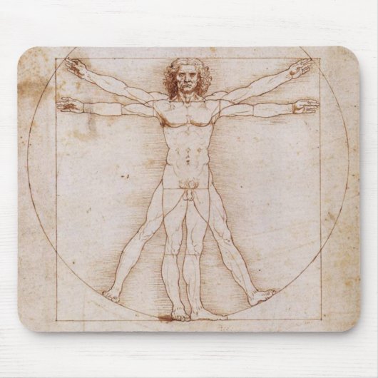 Vitruvian Mann Mousepad (Vorne)