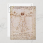Vitruvian Mann Postkarte (Vorne/Hinten)