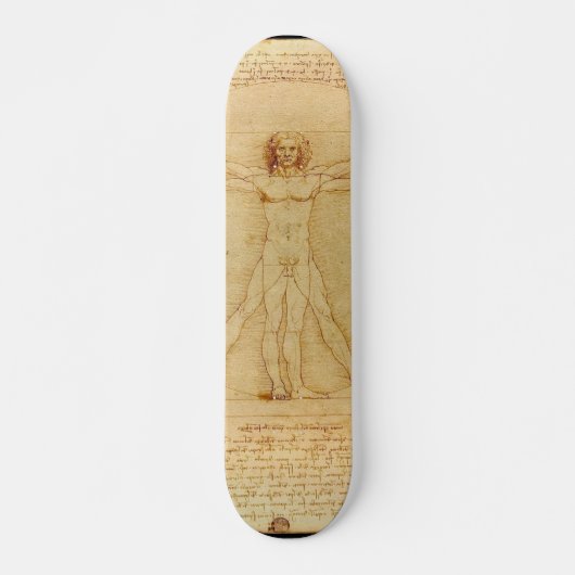 Vitruvian Mann Skateboard (Vorne)