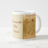 Vitruvian Mann von Leonardo Da Vinci Jumbo-Tasse (Vorderseite Rechts)