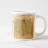 Vitruvian Mann von Leonardo Da Vinci Jumbo-Tasse (Rechts)