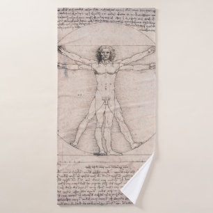 Vitruvian ManVitruvian Man, Leonardo da Vinci Badehandtuch