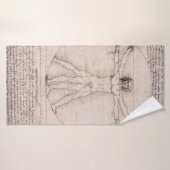 Vitruvian ManVitruvian Man, Leonardo da Vinci Badehandtuch (Badehandtuch)