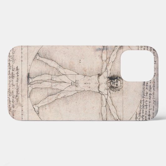 Vitruvian ManVitruvian Man, Leonardo da Vinci Case-Mate iPhone Hülle (Rückseite (Horizontal))