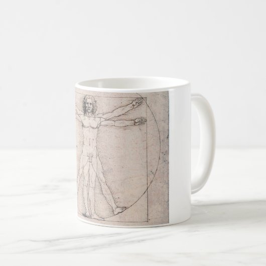 Vitruvian ManVitruvian Man, Leonardo da Vinci Kaffeetasse (VorderseiteRechts)