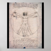 Vitruvian ManVitruvian Man, Leonardo da Vinci Poster (Vorne)