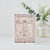 Vitruvian ManVitruvian Man, Leonardo da Vinci Postkarte (Stehend Vorderseite)