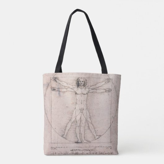 Vitruvian ManVitruvian Man, Leonardo da Vinci Tasche (Rückseite)