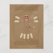 Vitruvian Monkey Postcard Postkarte (Vorderseite)