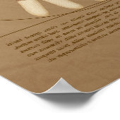 Vitruvian Monkey Poster (Ecke)