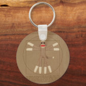 Vitruvian Monkey Schlüsselanhänger (Vorderseite)