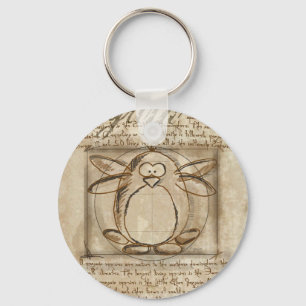 Vitruvian Penguin Schlüsselanhänger