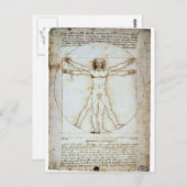 Vitruvian Postkarte (Vorne/Hinten)