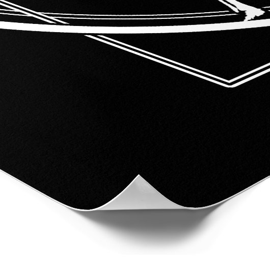 Vitruvian Skeleton Poster (Ecke)