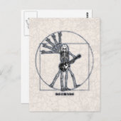 Vitruvian Skeleton Postkarte (Vorne/Hinten)