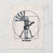 Vitruvian Skeleton Postkarte (Vorderseite)