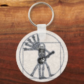Vitruvian Skeleton Schlüsselanhänger (Vorderseite)