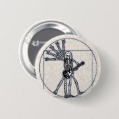 Vitruvian Skelett Button (Vorne & Hinten)