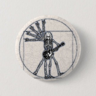 Vitruvian Skelett Button