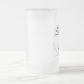 Vitruvian Skelett Mattglas Bierglas (Mittel)