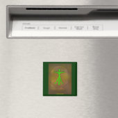 Vitruvian Space Alien /2 Magnet (In Situ (Geschirrspüler))