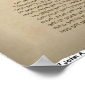 Vitruvian Stickman Poster (Ecke)