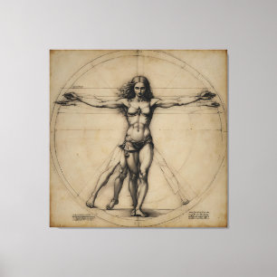 Vitruvian Woman Leinwanddruck