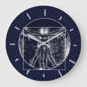 Vitruvianer Große Wanduhr (Vorderseite)