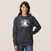 Vitruvianische Katze Hoodie (Vorne ganz)