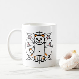Vitruvianische Katze Kaffeetasse