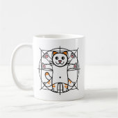 Vitruvianische Katze Kaffeetasse (Links)