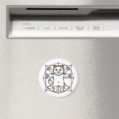 Vitruvianische Katze Magnet (In Situ (Geschirrspüler))