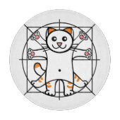 Vitruvianische Katze Schneidebrett (Vorderseite)