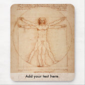 Vitruvianischer Mann Mousepad (Vorne)