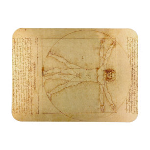 Vitruvianischer Mensch von Leonardo Da Vinci Magnet