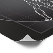 vitruvianisches Menschenzeitplakat VON 14.95 Poster (Ecke)