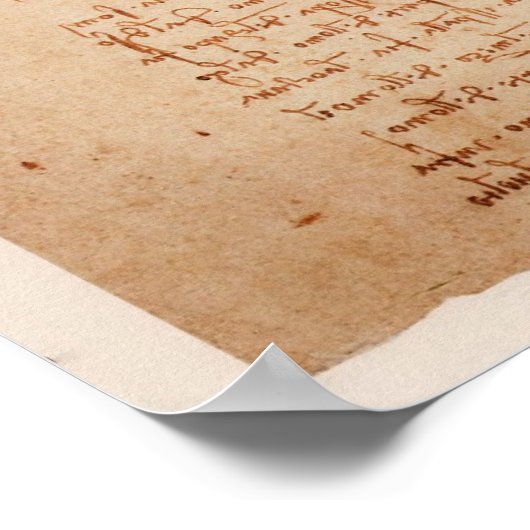 Vitruviano Man Poster (Ecke)