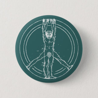 Vitruvians für Frieden Button