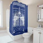 Vitruvischer Dom von Mailand 1521 Duschvorhang (Beispiel)