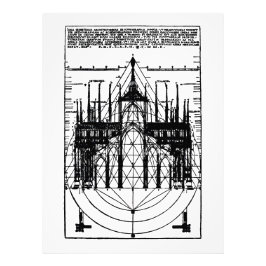 Vitruvischer Dom von Mailand 1521 Fotodruck