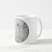 Vitruvius Mann Kaffeetasse (VorderseiteRechts)