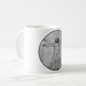 Vitruvius Mann Kaffeetasse (Vorderseite Links)