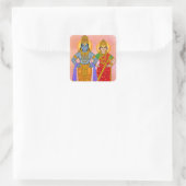 Vitthal Rukmini Aufkleber (Tasche)