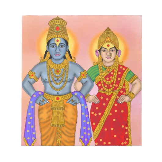 Vitthal Rukmini Schreibwaren Notizblock (Vorderseite)