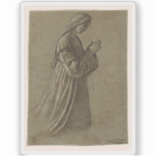 Vittore Carpaccio - Studie über die Jungfrau Aufkleber