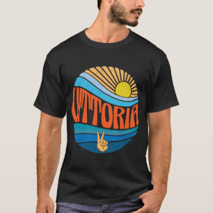 Vittoria Vintag Sunset Vittoria Groovy Gefärbte Kr T-Shirt